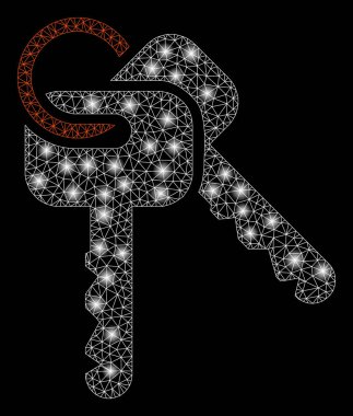 Flash Spotlu Parlak Örgü 2d Tuşları