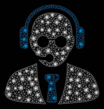 Parlama Noktaları ile Parlak Örgü Karkas Destek Yöneticisi