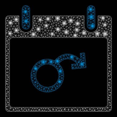 Flare Mesh 2d İktidarsızlık Takvim Günü Flare Spotlar ile