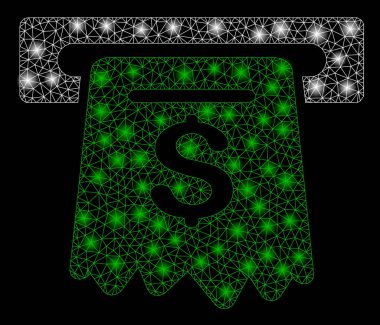 Flare Spotlar ile parlak mesh ağ ATM