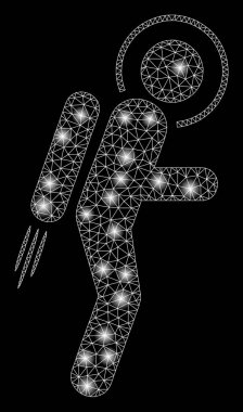 Flare Mesh Karkas Spaceman Jet Suit Flare Noktalar ile