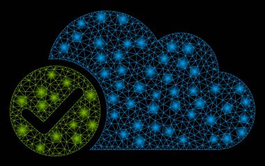 Flare Mesh 2d Geçerli Bulut Parlama Noktalar ile