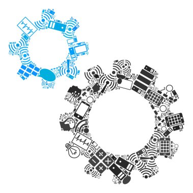 Bigdata ve Computing için Şanzıman Dişliler Kolaj