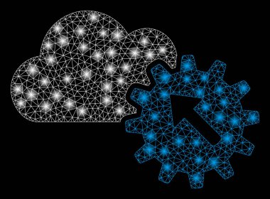 Işık Spotları ile Parlak Kafes Tel Çerçeve Entegrasyonu