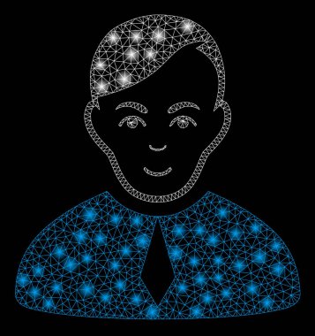 Işık Lekeleri ile Parlayan Örgü Ağ Loyer