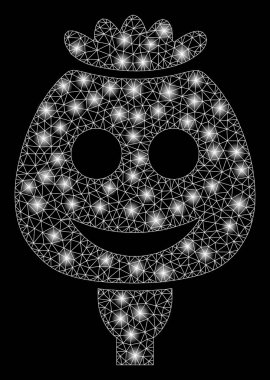 Flare Mesh 2d Mutlu Afyon Haşhaş Flare Noktalar ile