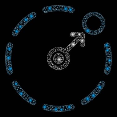 Flare Mesh 2d Dairesel Alan Sınır Parlama Noktalar ile