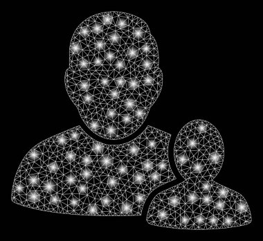 Parlama Spotlu Parlak Örgü Tel Çerçeve Çocuk Ebeveyn