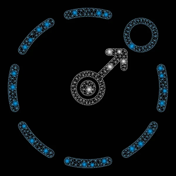 Flare Mesh 2d Dairesel Alan Sınır Parlama Noktalar ile