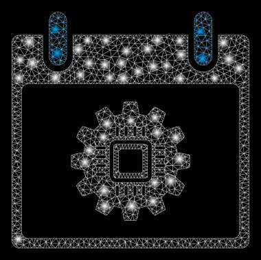 Flare Mesh Karkas Chip Dişli Takvim Günü Flare Spotlar ile