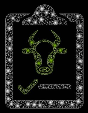 Flare Mesh Ağ Sığır Sözleşme Flare Noktalar ile