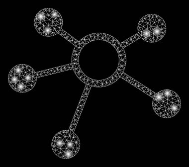 Işık Noktalı Parlayan Örgü Tel Çerçeve Bağlantıları