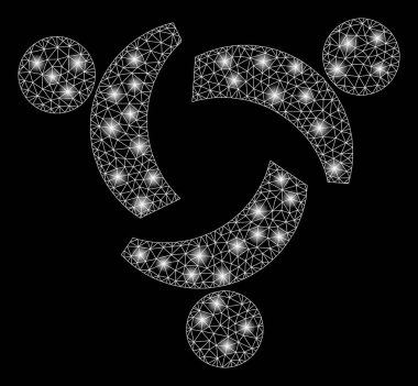 Flare Mesh Karkas Topluluk Flare Noktalar ile