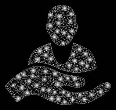 Flare Mesh 2d Müşteri Bakım El Flare Noktalar ile