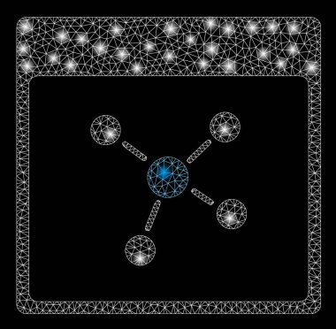 Parlama Noktaları ile Flare Mesh Ağ Bağlantıları Takvim Sayfası