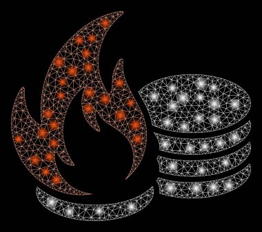 Flare Mesh Ağ Paraları Yangın Afet Flare Spotlar ile