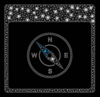 Flare Örgü Karkas Pusula Takvim Sayfası Flare Spotlar ile