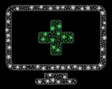 Flare Mesh 2d Bilgisayar Tedavi Flare Noktalar ile