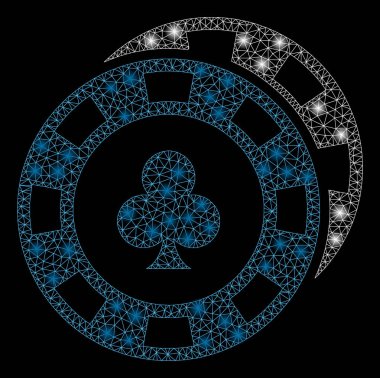 Flare Mesh Karkas Casino Chips Flare Noktalar ile
