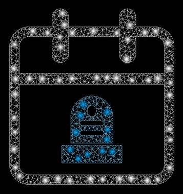 Işık Lekeleri ile Flare Örgü Tel Çerçeve Mezarlığı Anıt Günü