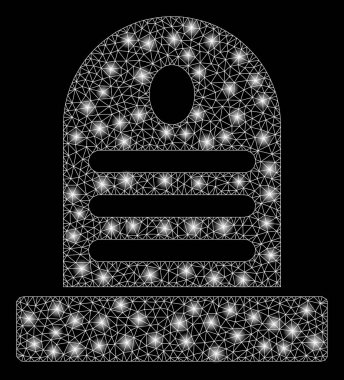 Flare Mesh Karkas Mezarlık Taşı Flare Spotlar ile