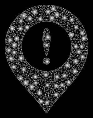 Flare Spotlu Parlama Kafes Ağ Uyarı İşaretleyicisi