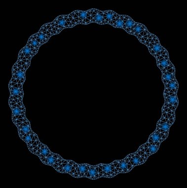 Flare Mesh Karkas Sertifika Rozet Çerçeve Parlama Noktalar ile