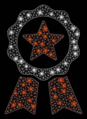 Flare Spotlu Fişek Kafes Tel Çerçeve Sertifikasyon Mührü