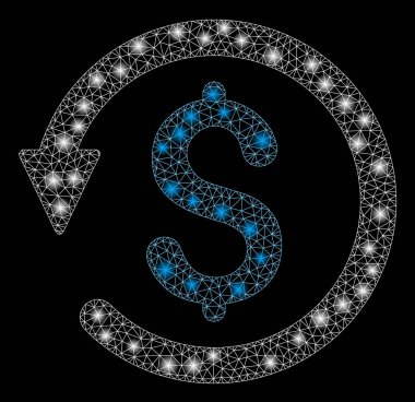 Işık Lekeli Parlak Örgü Tel Çerçeve Şarj Lı