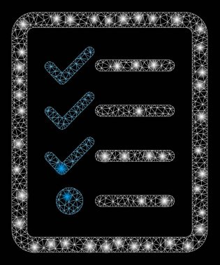 Parlama Spotlu Flare Mesh Ağ Kontrol Listesi