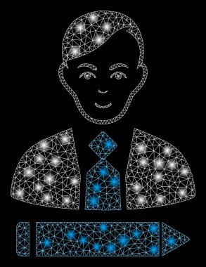 Flare Spotlu Fişek Kafes Tel Çerçeve Katibi