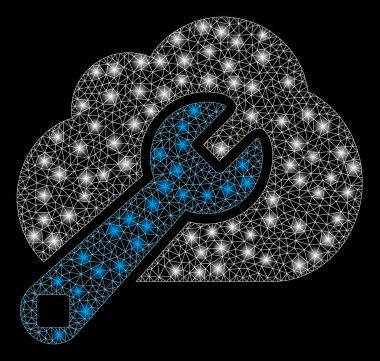 Işık Noktalar ile Flare Örgü Karkas Bulut Seçenekleri