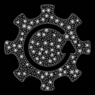 Flare Spotlu Fişek Kafes Tel Çerçeve Dişli Döndürme Yönü