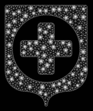 Flare Mesh 2D tıbbi Cross Shield flare Spotlar ile