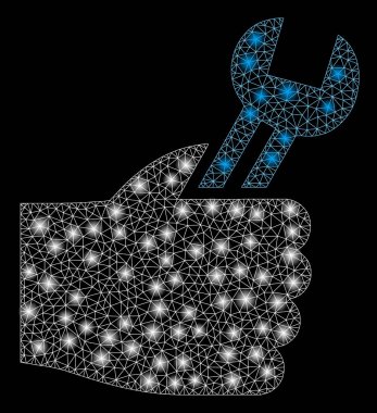 Flare Spotlu Flare Mesh Ağ Servis Eli