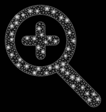 Flare Mesh Tel Çerçeve Zoom Flare Spotlar ile