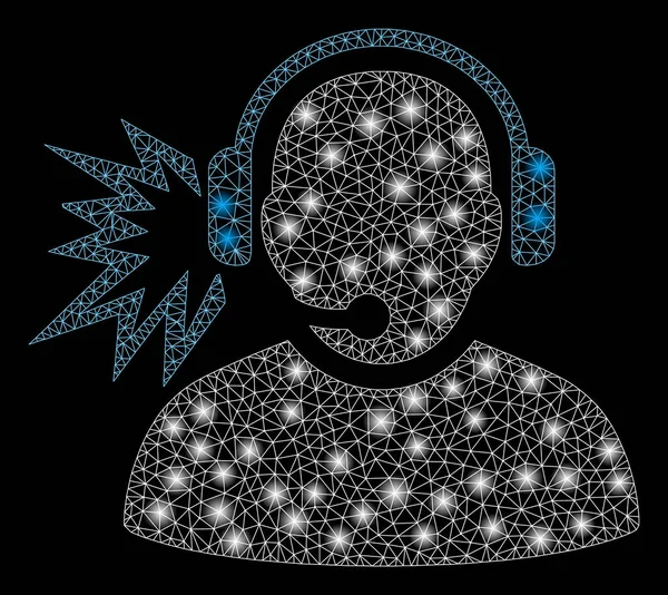 Flare Spotlu Parlama Örgü Karkas Operatörü Mesajı