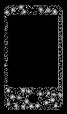 Flare Spotlu Fişek Kafes Tel Çerçeveli Akıllı Telefon