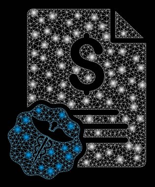 Flare Mesh Ağ Tıbbi Fatura Flare Spotlar ile