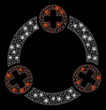 Flare Mesh 2d Tıbbi İşbirliği Flare Spotlar ile