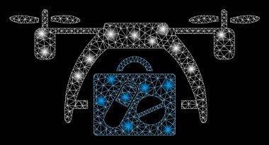 Flare Mesh Network Tıbbi Drone Flare Noktalar ile