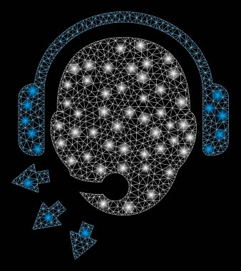 Flare Spotlu Parlama Örgü Karkas Operatörü Mesajı