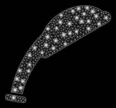 Işık Lekeleri ile Flare Mesh Ağ Duş Başlığı