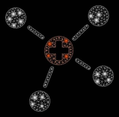 Flare Mesh 2d Tıp Linkler Flare Noktalar ile