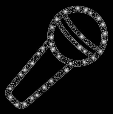 Flare Mesh 2d Mikrofon Parlama Noktalar ile