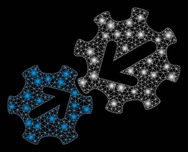 Parlama Noktalar ile Parlak Mesh 2d Entegrasyon