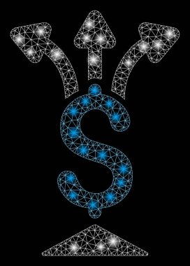 Parlak Örgü Ağ Işık Spotları ile Para Paylaş