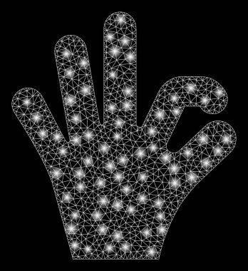 Flare Spotlu Fişek Kafes Tel Çerçeve Ok Hareketi