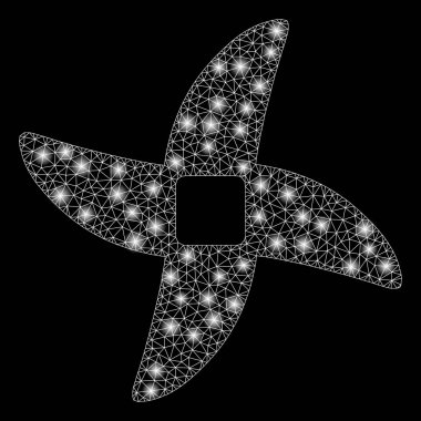 Parlak kafes karkas Mincer bıçak flare Spotlar ile