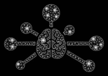 Parlama Spotlar ile parlak Mesh karkas zihin kontrol bağlantıları